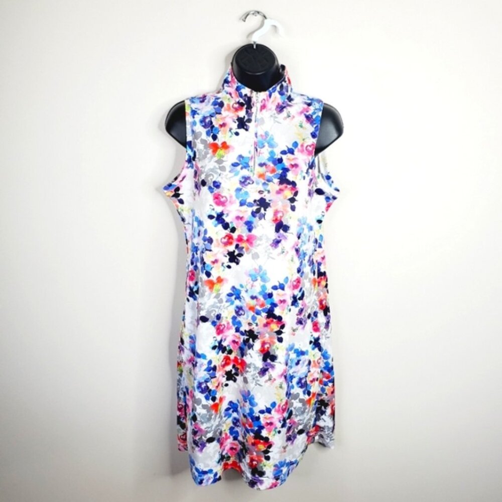 Daily Sports SwedenMulticolor Golf Tennis Preppy Floral Dress M